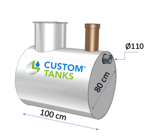 Separator de grăsimi 1.2 volum 500 L pentru filtrarea uleiurilor și a resturilor alimentare