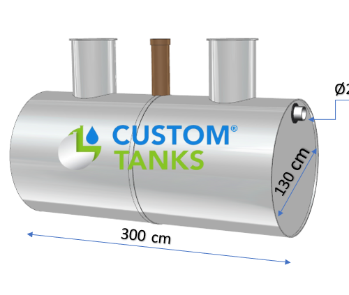 Separator de grăsimi 10 L/s, volum 4000 L