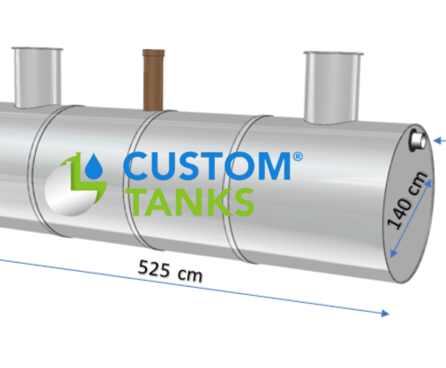 Separator de grăsimi 20 L/s, volum 8000 L