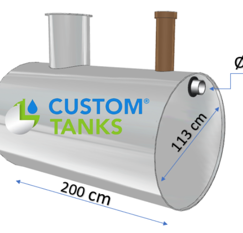 Separator de grăsimi 3 L/s, volum 2000 L
