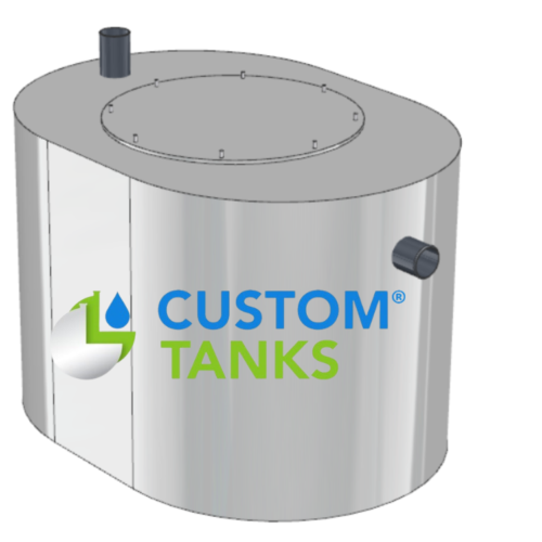 Separator de grăsimi 120 L – Separator profesional pentru reținerea grăsimilor și uleiurilor din apele uzate | Custom Tanks
