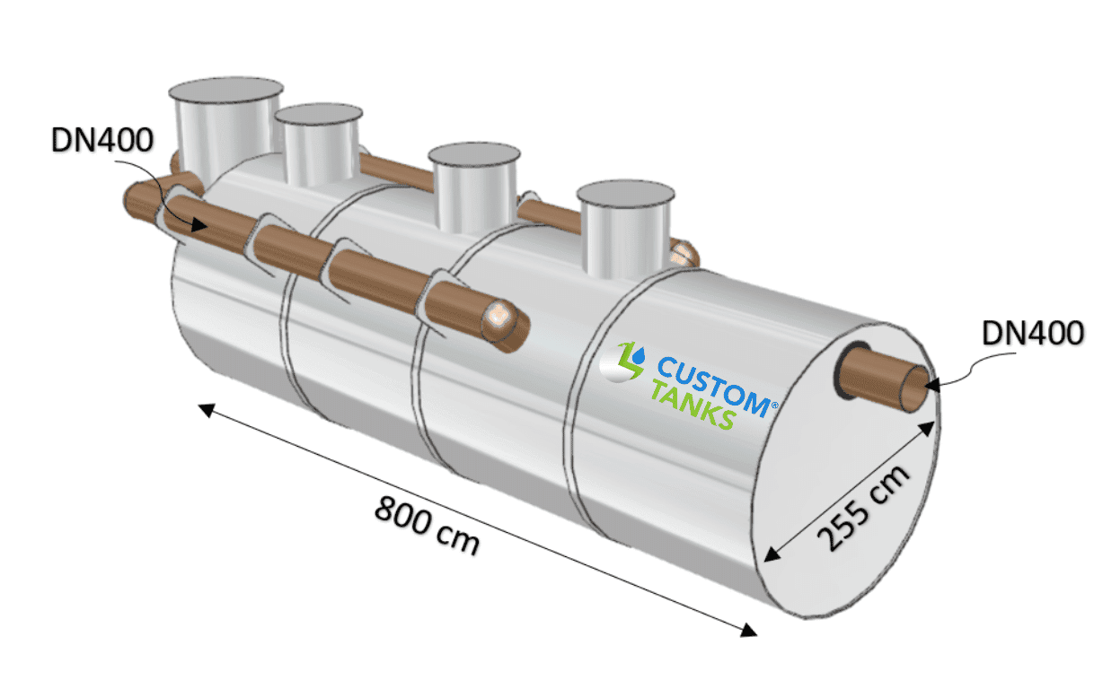 Separator hidrocarburi industrial Custom Tanks 148 L/s